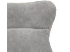 poltrona Cinzento-claro 69 x 74 x 93 cm Veludo