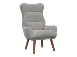 poltrona Cinzento-claro 69 x 74 x 93 cm Veludo