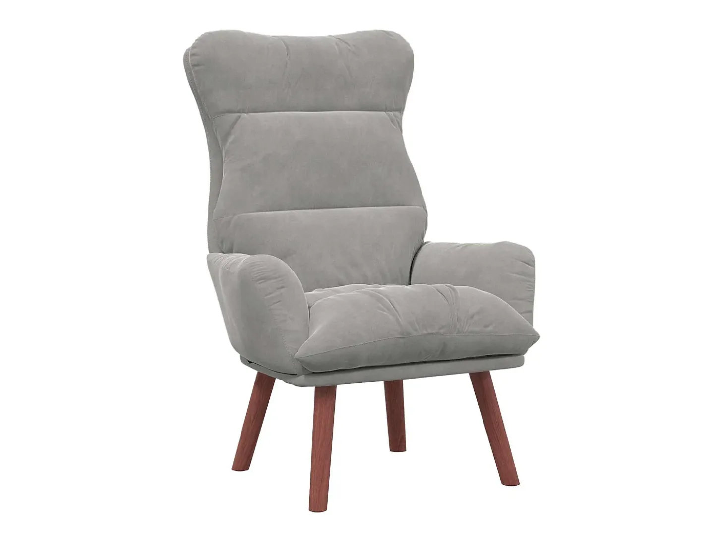 poltrona Cinzento-claro 69 x 74 x 93 cm Veludo