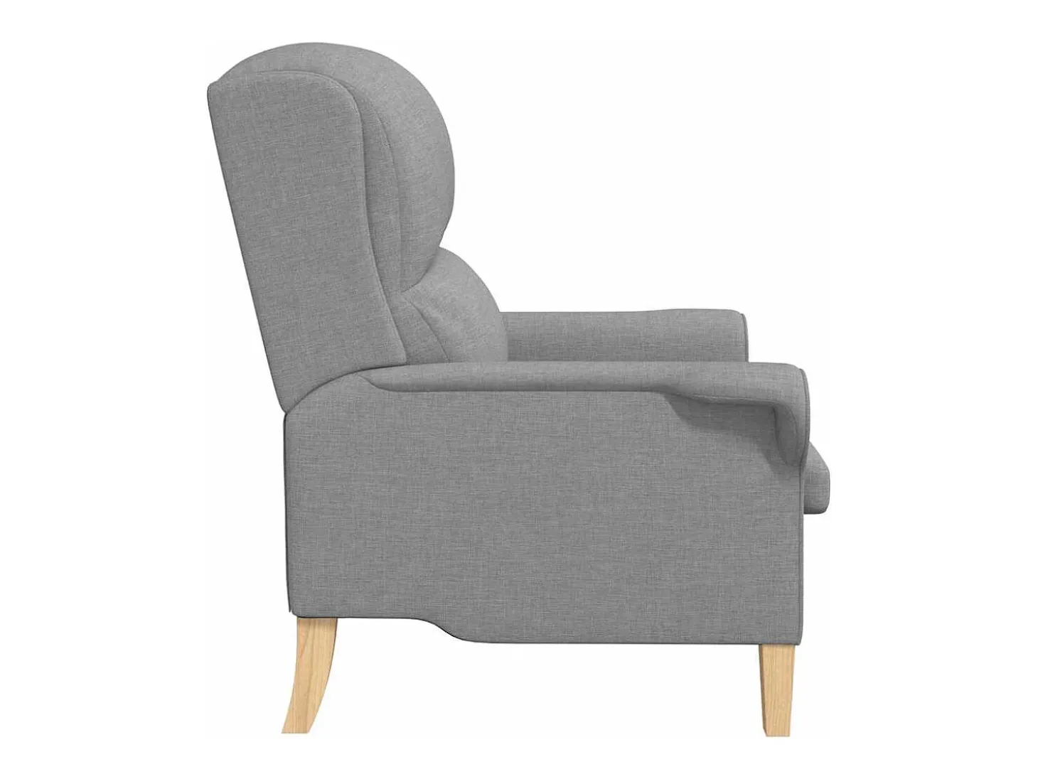 poltrona Cinzento-claro 76 x 94 x 102 cm tecido