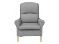 poltrona Cinzento-claro 76 x 94 x 102 cm tecido