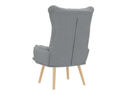 poltrona Cinzento-claro 69 x 74 x 93 cm Tecido e Contraplacado