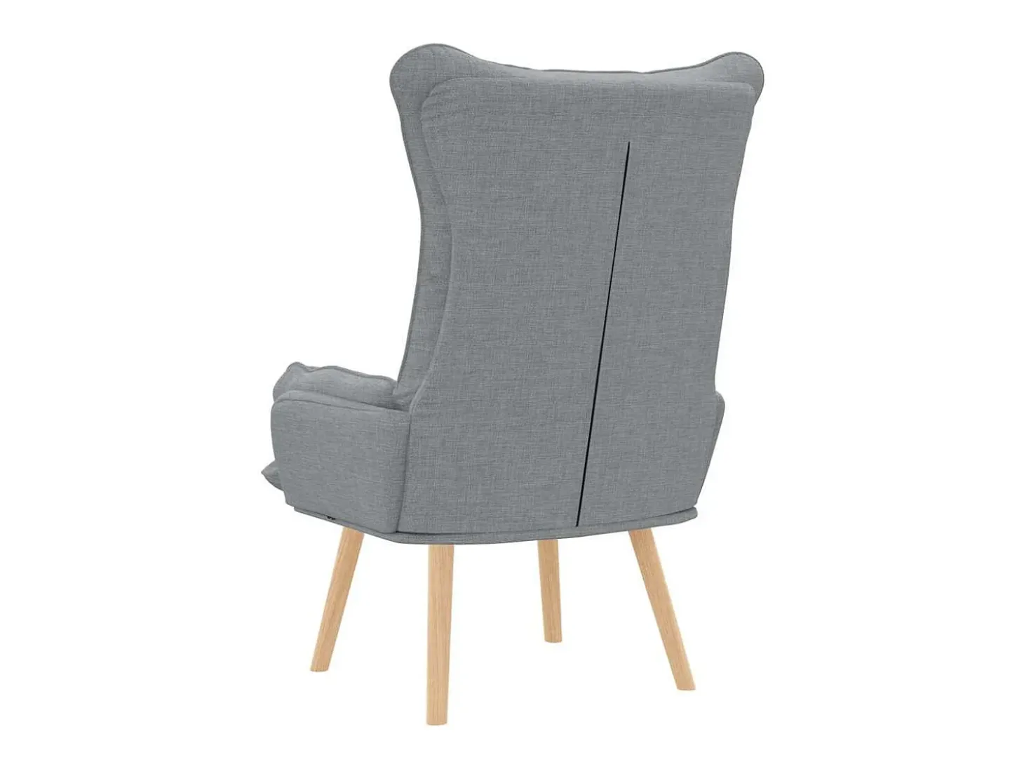poltrona Cinzento-claro 69 x 74 x 93 cm Tecido e Contraplacado