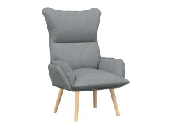 poltrona Cinzento-claro 69 x 74 x 93 cm Tecido e Contraplacado