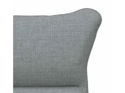 poltrona Cinzento-claro 69 x 74 x 93 cm Tecido e Contraplacado