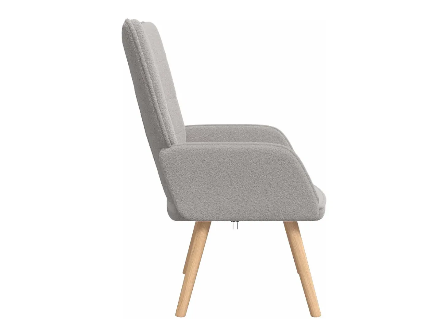 poltrona Cinzento-claro 62 x 67 x 95,5 cm Tecido Sherpa