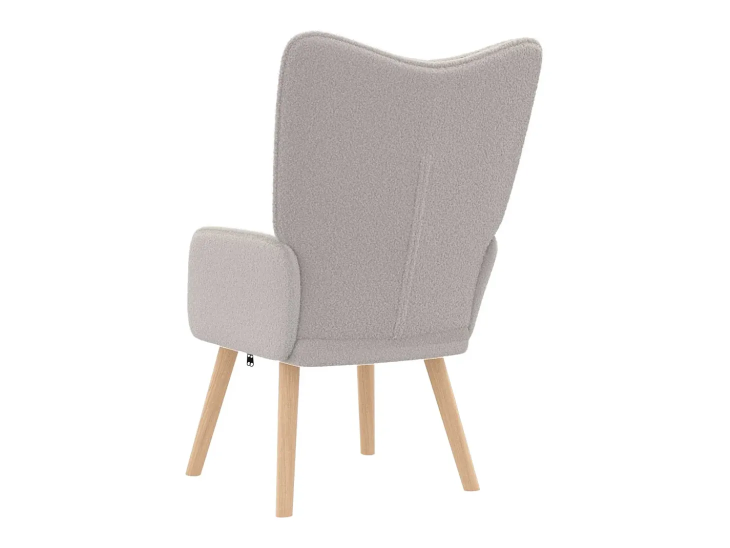 poltrona Cinzento-claro 62 x 67 x 95,5 cm Tecido Sherpa