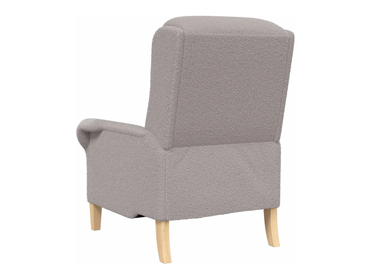 poltrona Cinzento-claro 76 x 94 x 102 cm Tecido Soft Sherpa