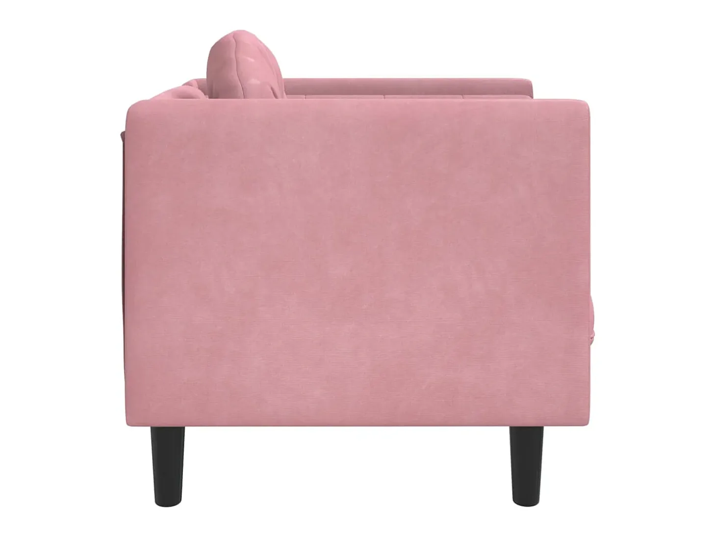Poltrona com almofadão veludo rosa PT767587