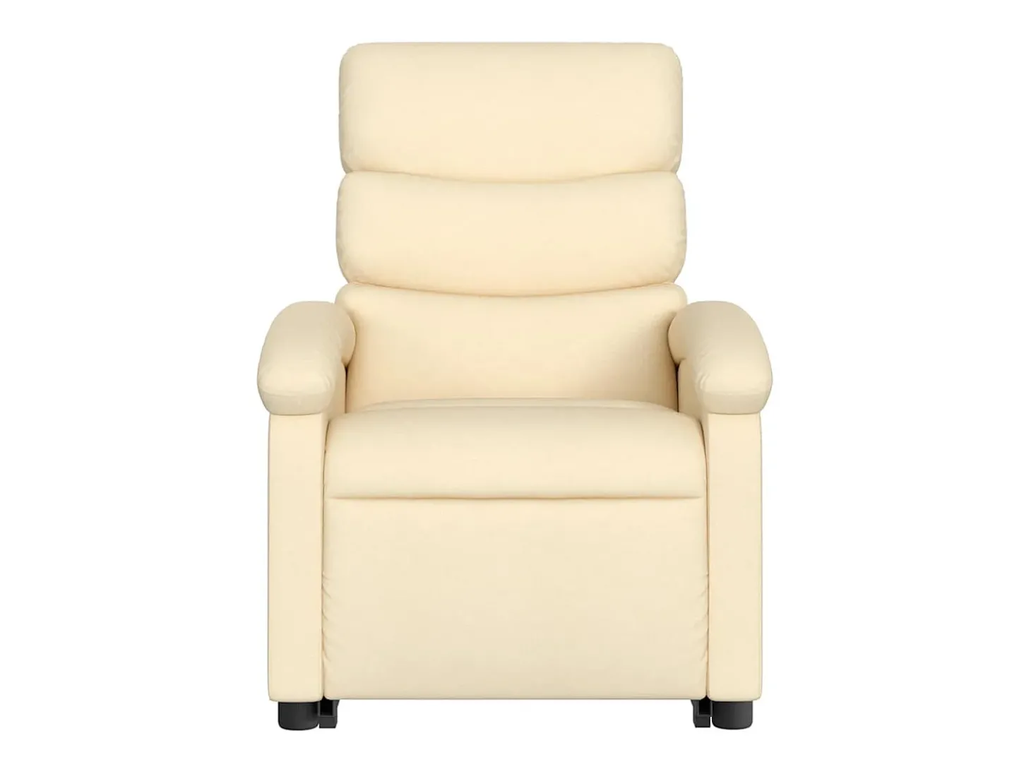Poltrona Confortável | Poltrona reclinável elevatória elétrica tecido cor creme SHL355654
