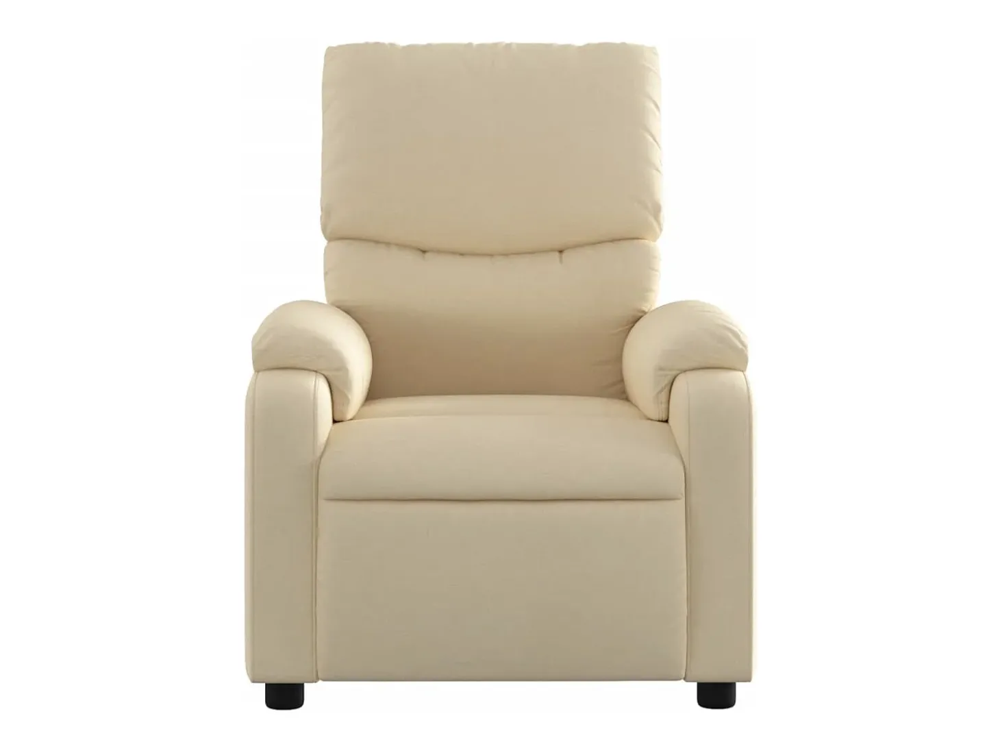 Poltrona Confortável | Poltrona reclinável elétrica tecido cor creme SHL395101