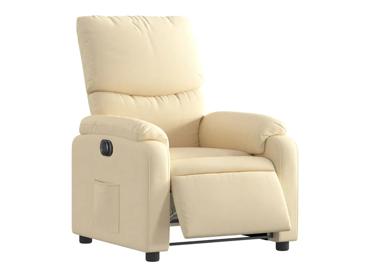 Poltrona Confortável | Poltrona reclinável elétrica tecido cor creme SHL395101