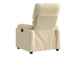Poltrona Confortável | Poltrona reclinável elétrica tecido cor creme SHL395101
