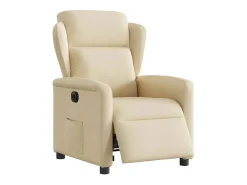 Poltrona Confortável | Poltrona reclinável elétrica tecido cor creme SHL699340