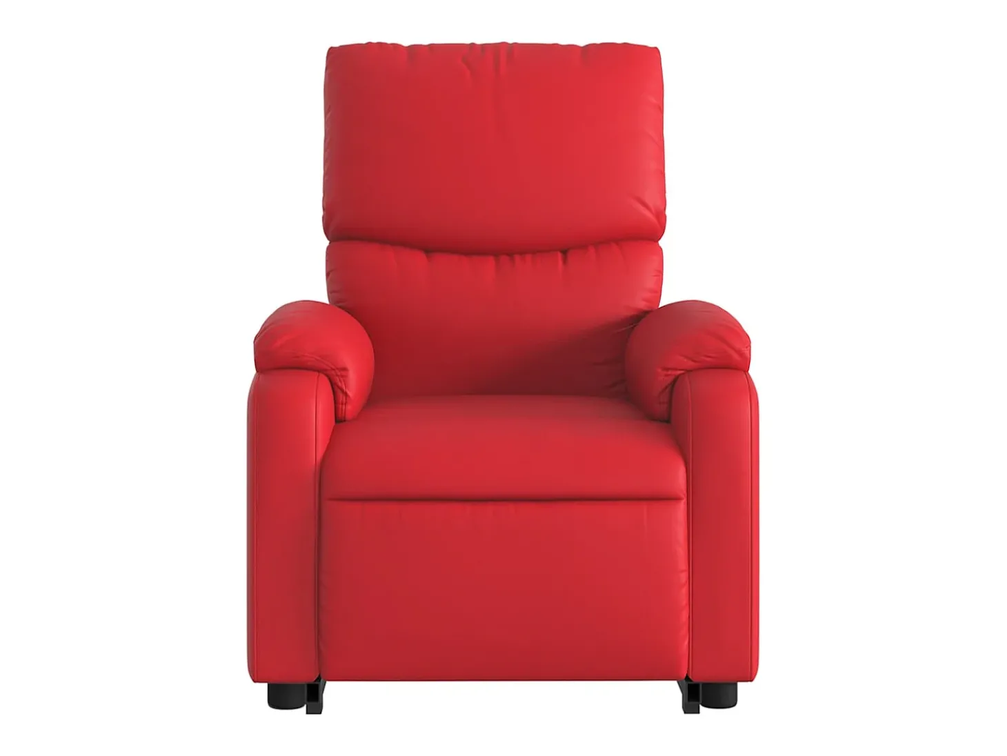 Poltrona Confortável | Poltrona reclinável elevatória couro artificial vermelho SHL328829