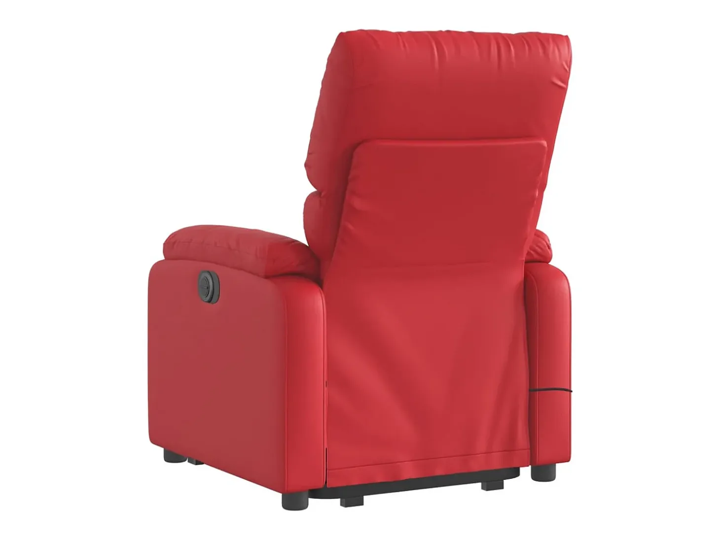 Poltrona Confortável | Poltrona reclinável elevatória couro artificial vermelho SHL328829