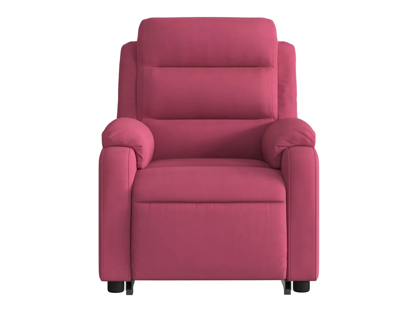 Poltrona Confortável | Poltrona reclinável elevatória elétrica veludo vermelho-tinto SHL329154