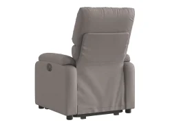 Poltrona Confortável | Poltrona reclinável elevatória tecido cinzento-acastanhado SHL903324