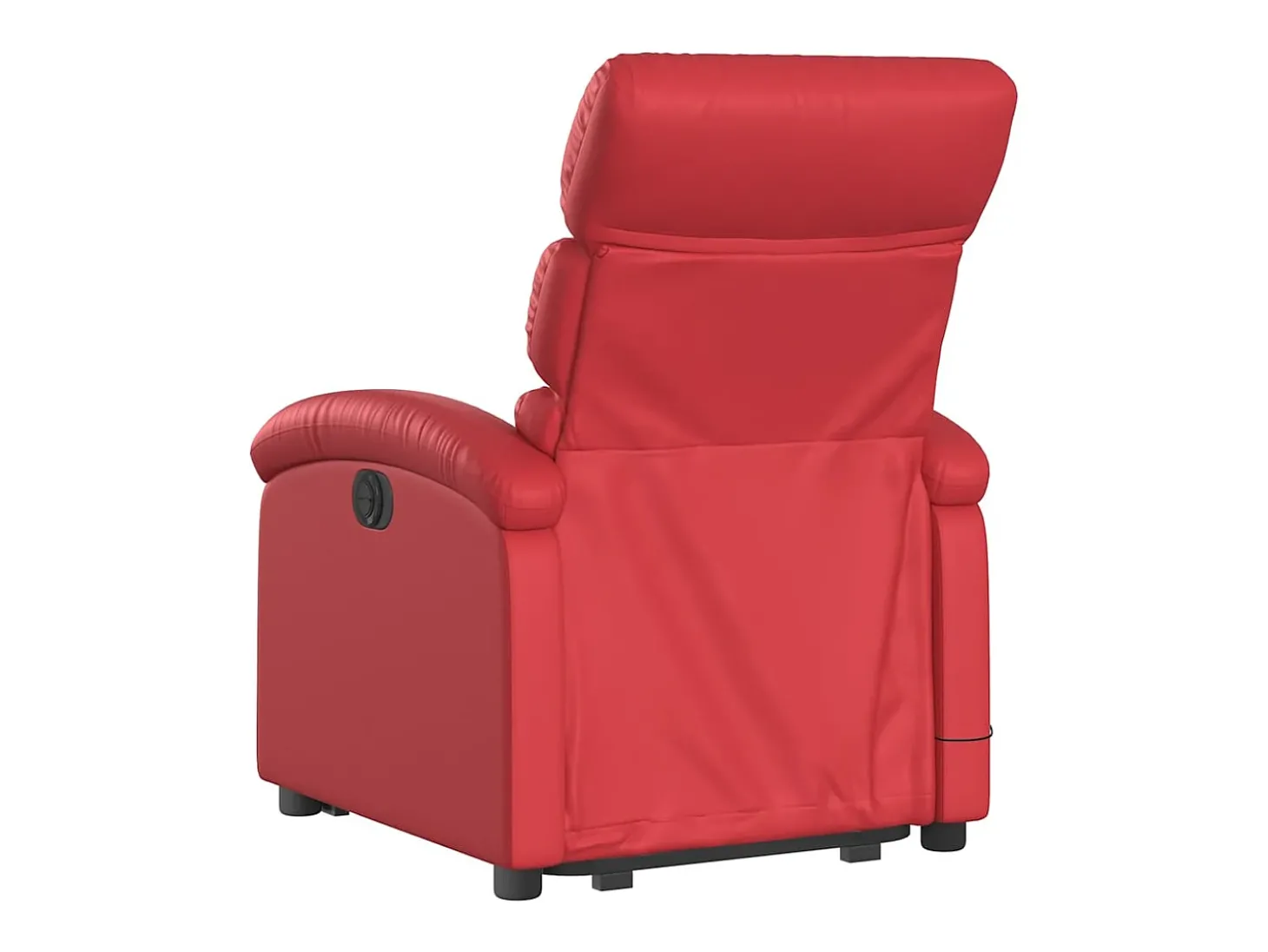 Poltrona Confortável | Poltrona reclinável elevatória elétrica couro artif. vermelho SHL759223