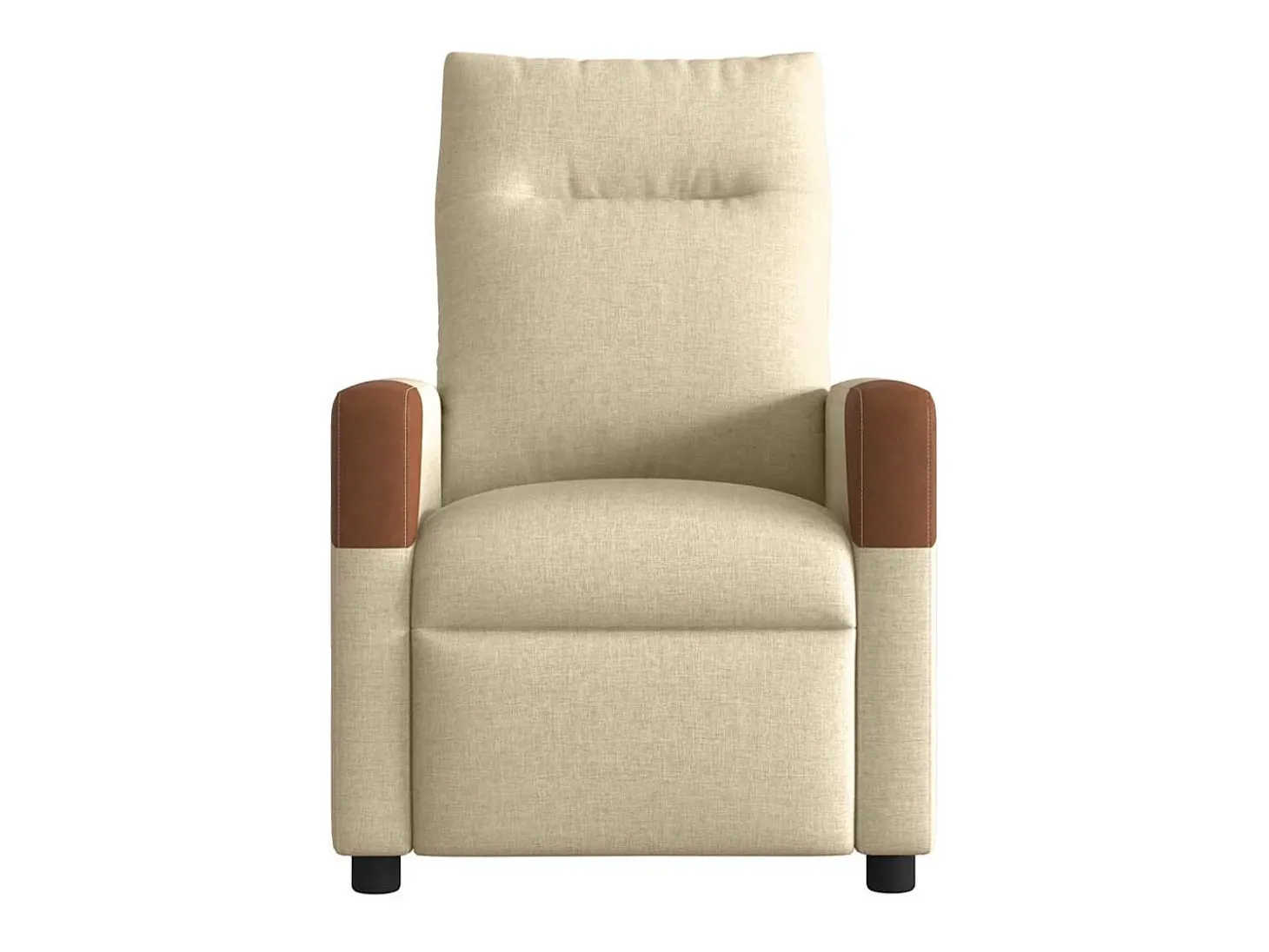 Poltrona Confortável | Poltrona reclinável elétrica tecido cor creme SHL758583
