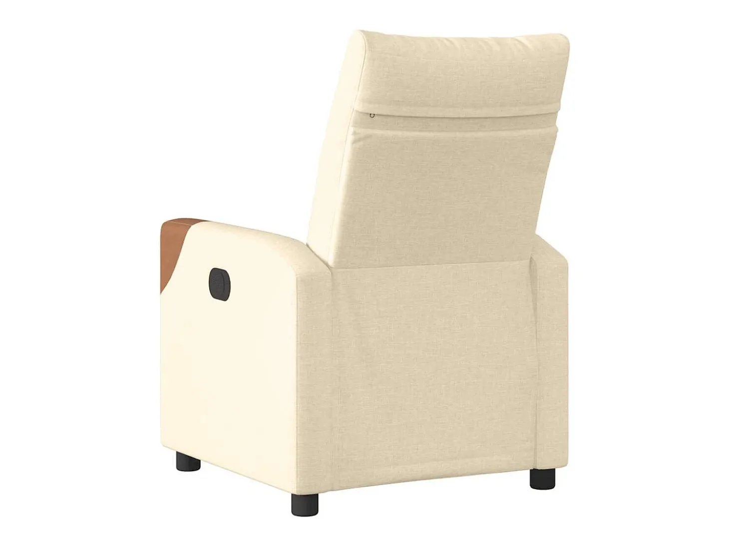 Poltrona Confortável | Poltrona reclinável elétrica tecido cor creme SHL758583