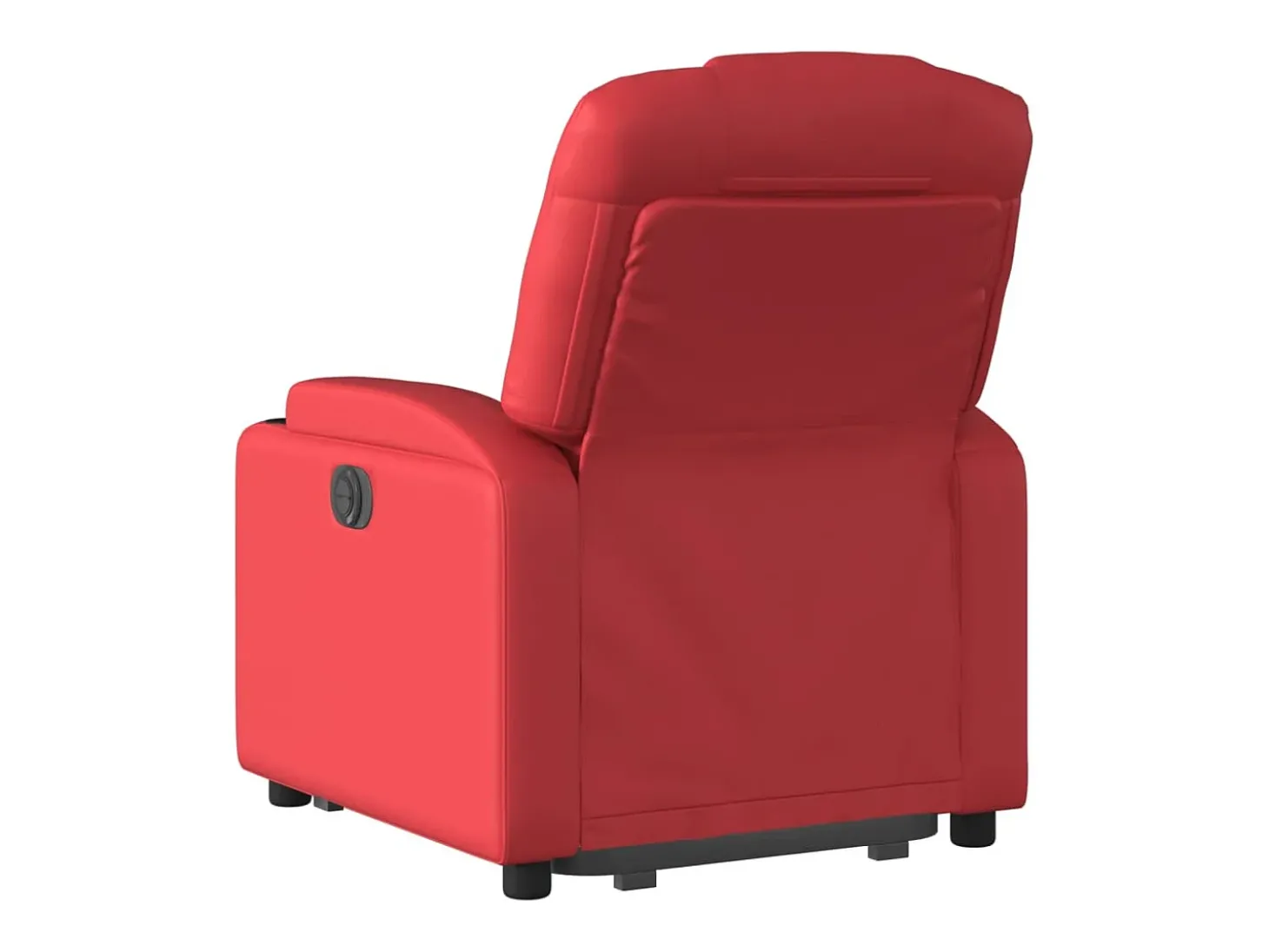 Poltrona Confortável | Poltrona reclinável elevatória couro artificial vermelho SHL400017