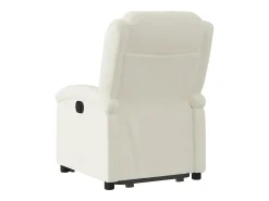 Poltrona Confortável | Poltrona reclinável elevatória elétrica veludo creme SHL642510