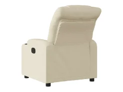 Poltrona Confortável | Poltrona reclinável elétrica tecido cor creme SHL456145