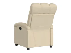 Poltrona Confortável | Poltrona reclinável elétrica tecido cor creme SHL479140