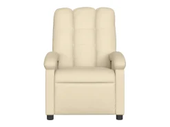 Poltrona Confortável | Poltrona reclinável elétrica tecido cor creme SHL479140