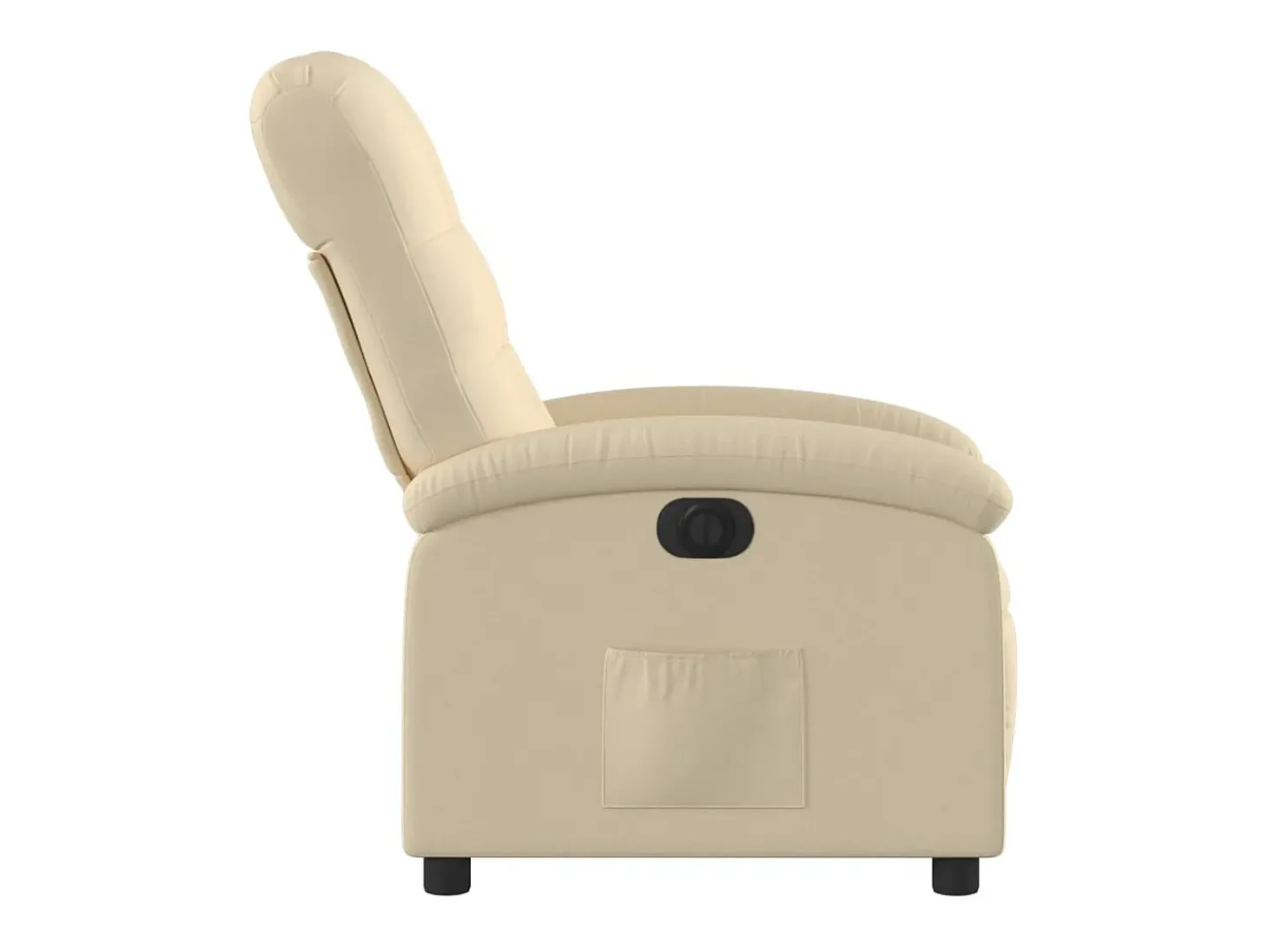 Poltrona Confortável | Poltrona reclinável elétrica tecido cor creme SHL479140