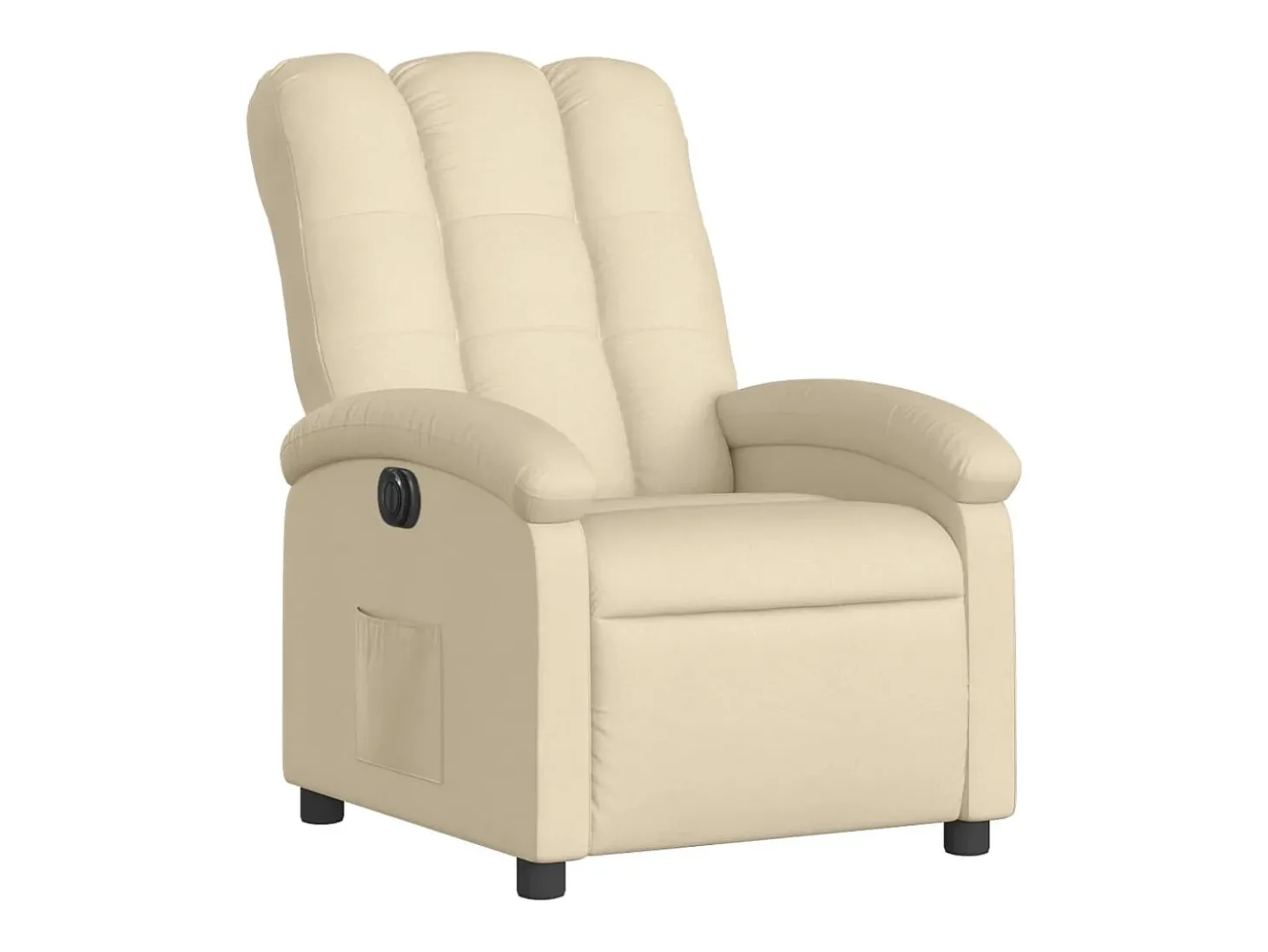 Poltrona Confortável | Poltrona reclinável elétrica tecido cor creme SHL479140
