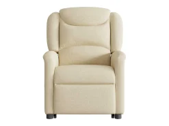 Poltrona Confortável | Poltrona reclinável elevatória tecido cor creme SHL777170