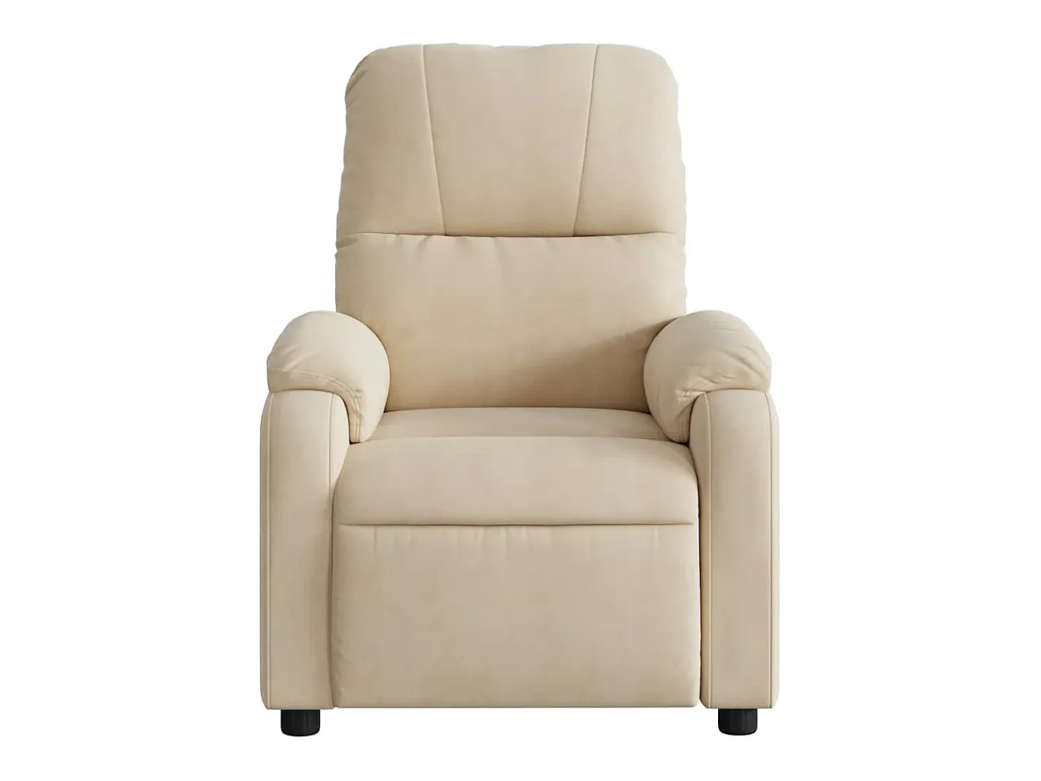 Poltrona Confortável | Poltrona reclinável elétrica tecido de microfibra cor creme SHL42211