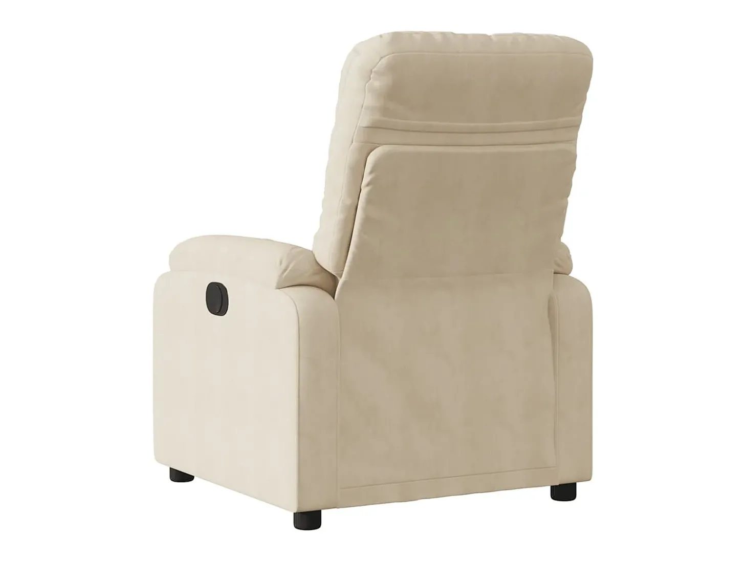 Poltrona Confortável | Poltrona reclinável elétrica tecido de microfibra cor creme SHL42211