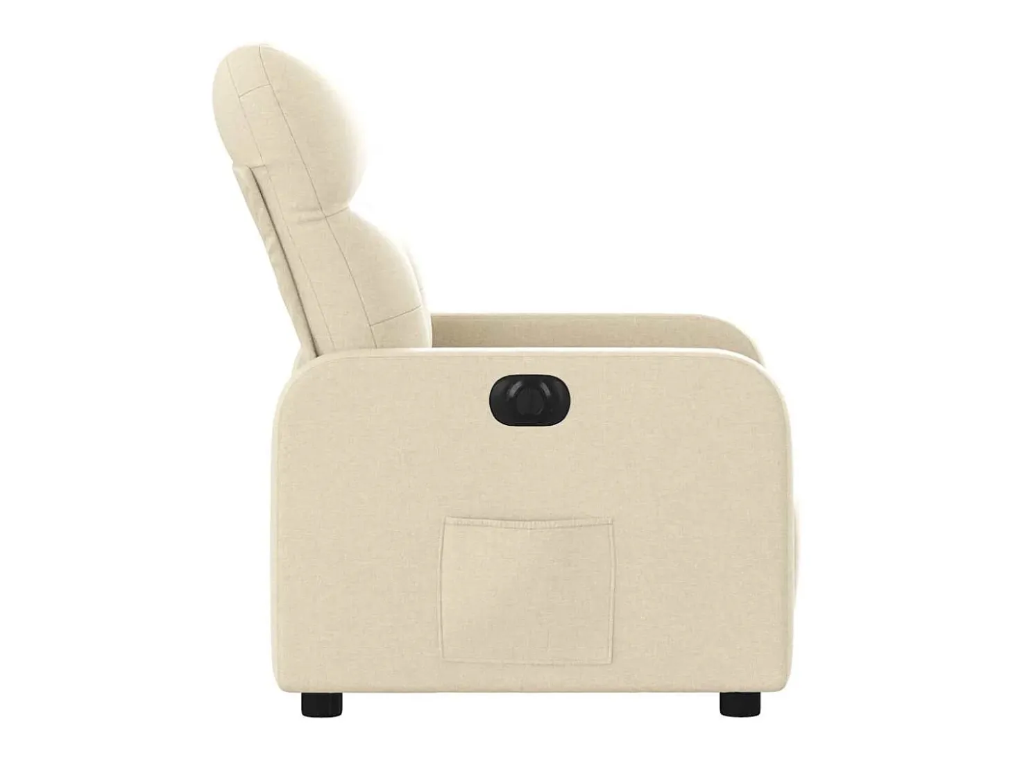 Poltrona Confortável | Poltrona reclinável elétrica tecido cor creme SHL409166
