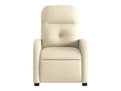 Poltrona Confortável | Poltrona reclinável elétrica tecido cor creme SHL409166