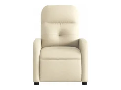 Poltrona Confortável | Poltrona reclinável elétrica tecido cor creme SHL409166