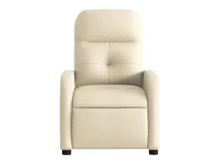 Poltrona Confortável | Poltrona reclinável elétrica tecido cor creme SHL409166
