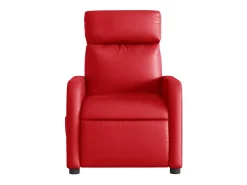 Poltrona Confortável | Poltrona reclinável elétrica couro artificial vermelho SHL636142