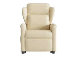 Poltrona Confortável | Poltrona reclinável elevatória tecido cor creme SHL68231