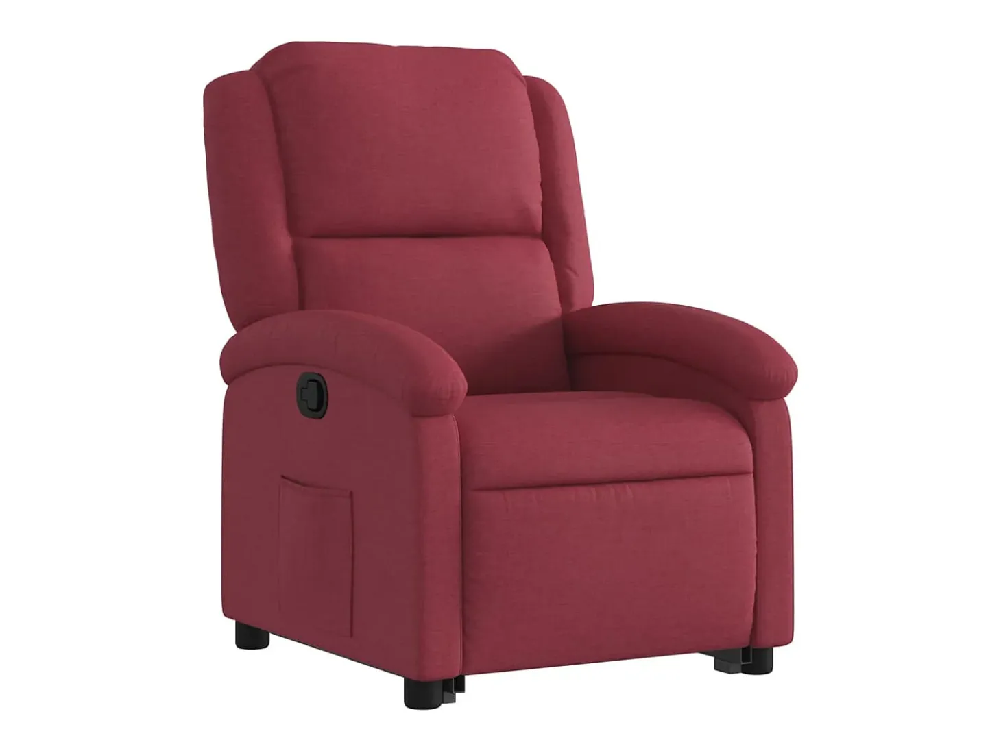 Poltrona Confortável | Poltrona reclinável elevatória tecido vermelho tinto SHL688330
