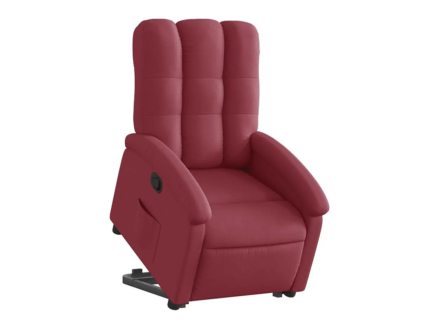 Poltrona Confortável | Poltrona reclinável elevatória tecido vermelho tinto SHL504743