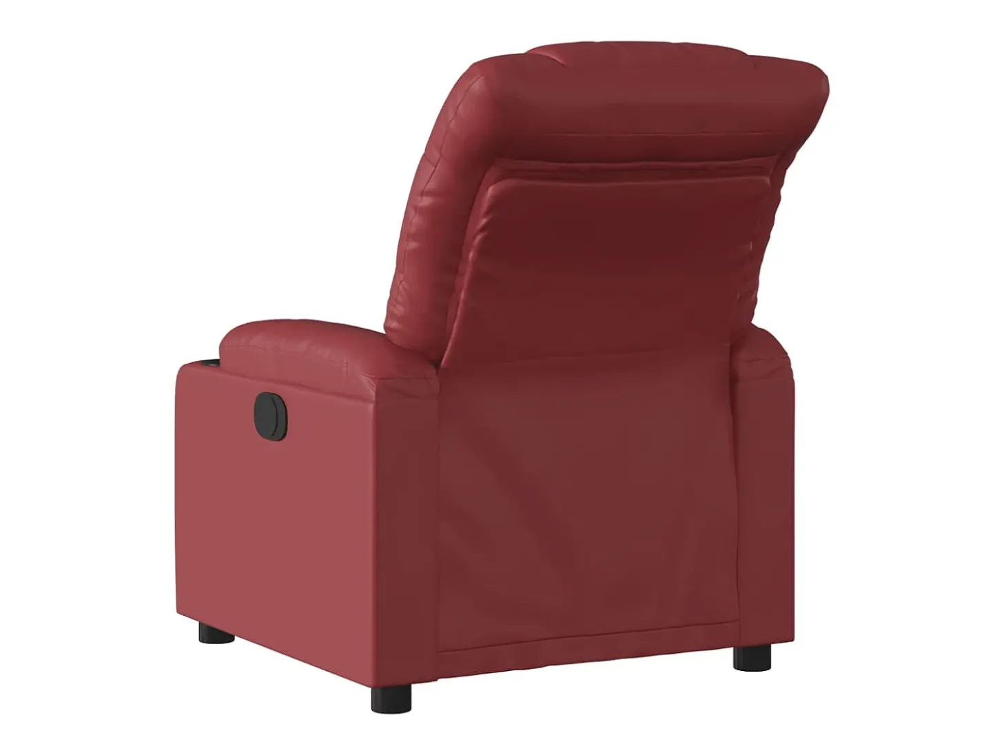 Poltrona Confortável | Poltrona reclinável elétrica couro artificial vermelho tinto SHL568440