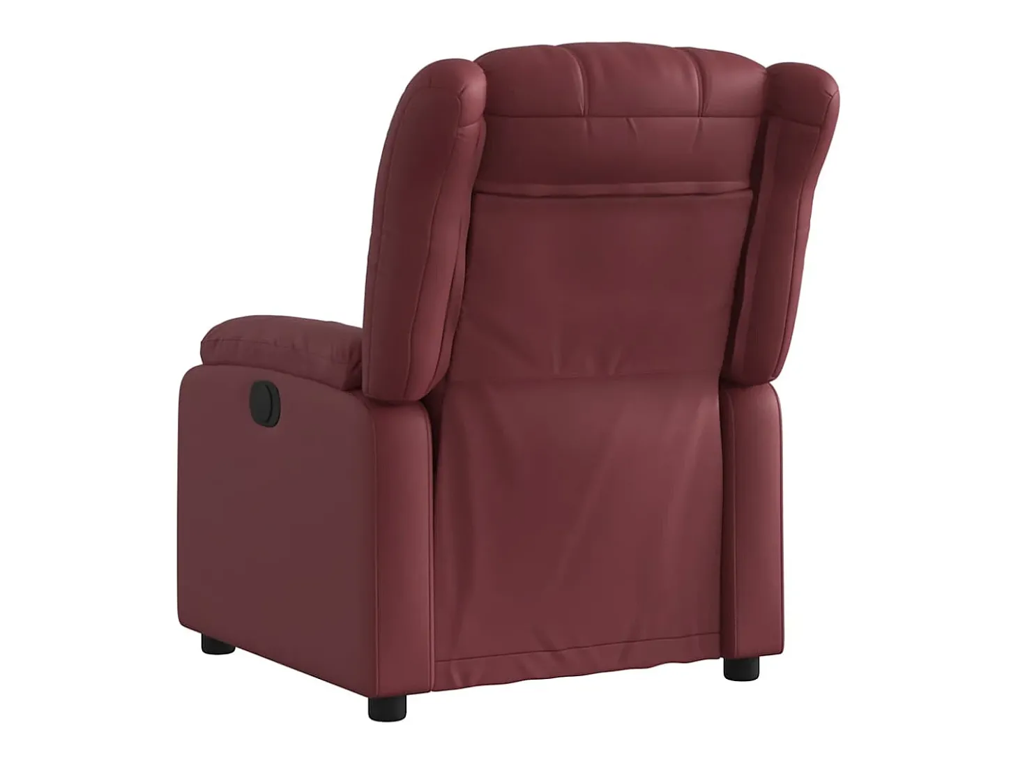 Poltrona Confortável | Poltrona reclinável elétrica couro artificial vermelho tinto SHL466050