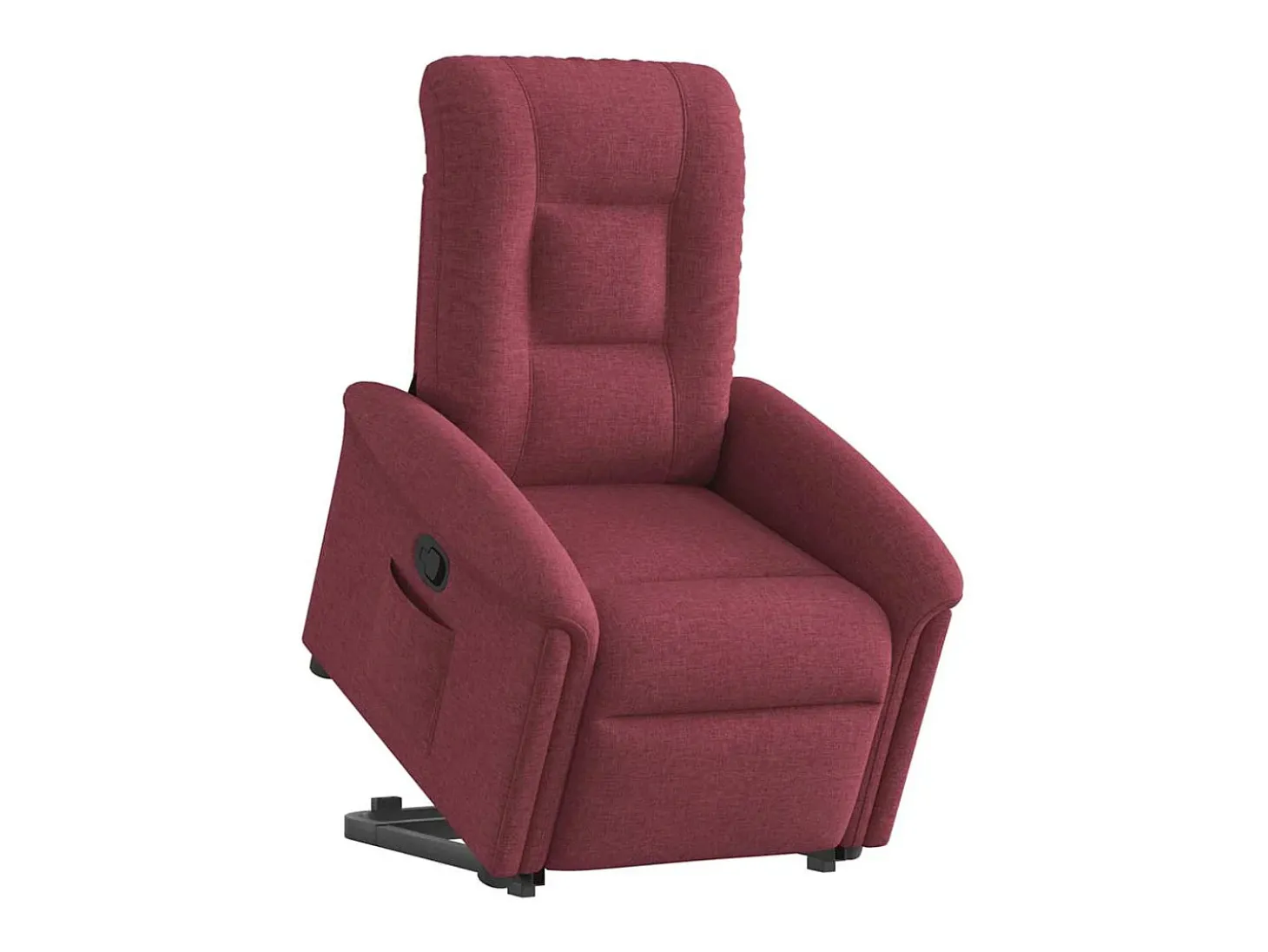 Poltrona Confortável | Poltrona reclinável elevatória tecido vermelho tinto SHL934146