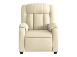 Poltrona Confortável | Poltrona reclinável elétrica tecido cor creme SHL389614