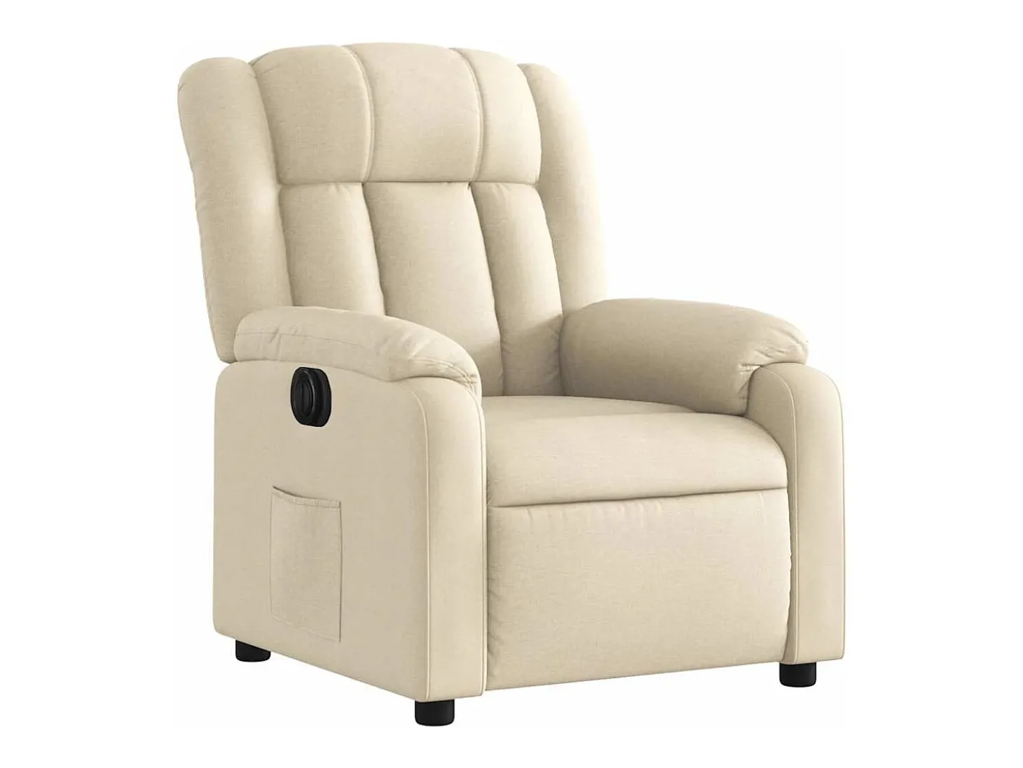 Poltrona Confortável | Poltrona reclinável elétrica tecido cor creme SHL389614