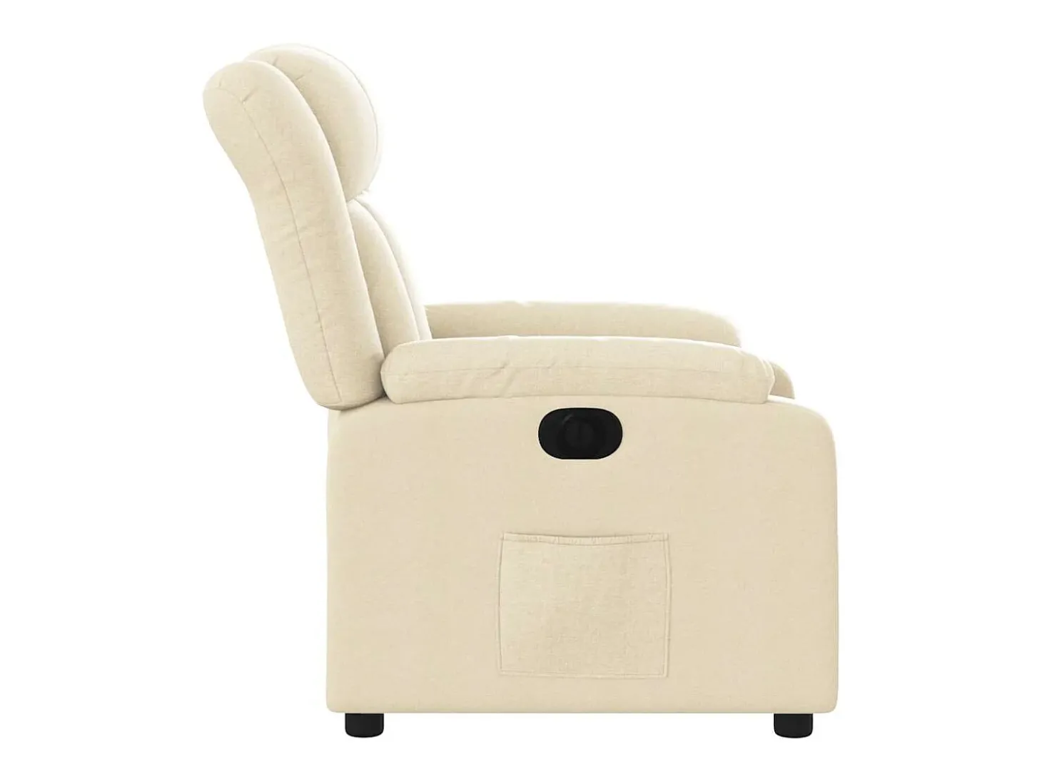 Poltrona Confortável | Poltrona reclinável elétrica tecido cor creme SHL389614
