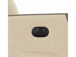 Poltrona Confortável | Poltrona reclinável elétrica tecido cor creme SHL303711